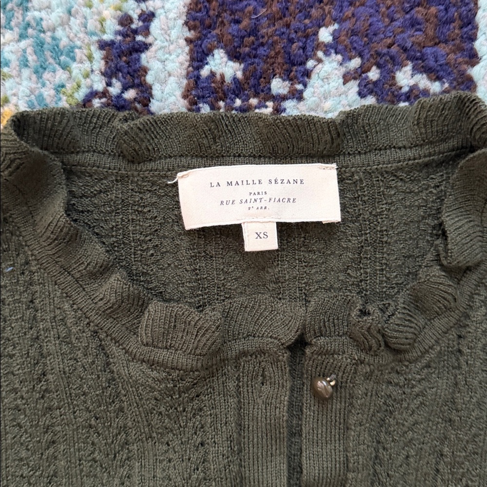 Sezan Louis Cable-Knit Button Cardigan size XS - Picture 3 of 7